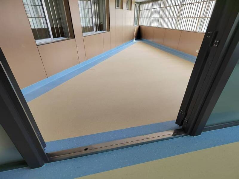 nursing home room flooring installation